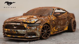 Ford Mustang Restoration  Abandoned Model Car [upl. by Nnyleimaj]