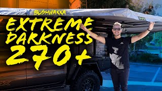 BushWakka Extreme Darkness 270° Awning  Install And Review [upl. by Kalman]