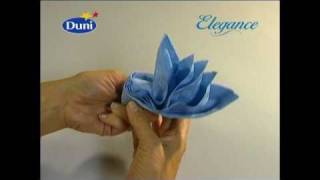 Napkin folding from Duni  Feather [upl. by Selry]