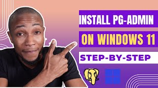 How to install PgAdmin on Windows 11 [upl. by Rod]