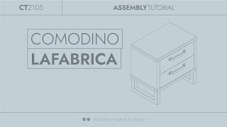 Video Tutorial  Montaggio comodino CT2105 Composad [upl. by Neelrahc]