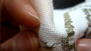 Hardanger Embroidery Lesson 6 Blanket Stitch [upl. by Nnayllek]