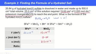 KAC 313  Single Step Redox Titration Calculations [upl. by Meghann553]