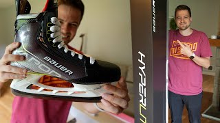 BAUER VAPOR HYPERLITE STICK amp SKATES UNBOXING [upl. by Spike]