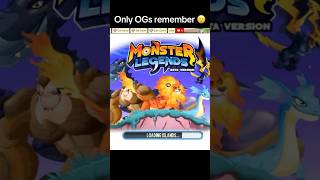 Only Monster Legends OG’s Remember 🥲 nostalgia [upl. by Kerek]