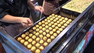 Japanese Street Food Octopus Balls [upl. by Yendyc901]