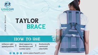 How to wear  Useor Taylor Brace  P Code – A06 [upl. by Floyd]