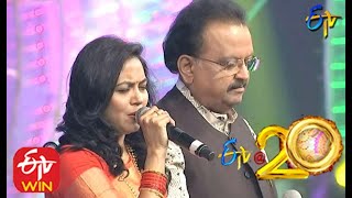 SPBalu and Sunitha Performs  Mounamelanoyi Song in ETV  20 Years Celebrations  2nd August 2015 [upl. by Ralf]