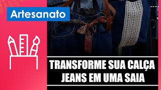 Aprenda a transformar sua calça jeans em uma saia com a costureira Terezinha Maria Souza – 071124 [upl. by Noevad972]