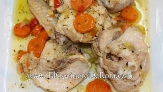 Delicious Pollo en Salsa Vino Blanco y Zanahorias Sin Horno 🍗✨ [upl. by Katlin]