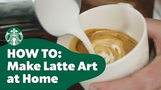 How to Make Latte Art at Home [upl. by Annaes]