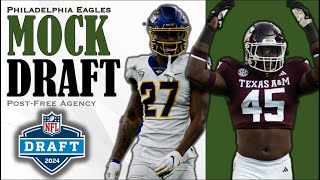 Eagles 7Round Mock For The 2024 NFL Draft I PostFree Agency I Party on Broad [upl. by Kelwin431]