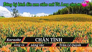 Chân tình 👉ST 🎼 Trần Lê Quỳnh 💞 Song ca karaoke beat chuẩn Vulong30s vulongkaraokesongca [upl. by Schwing998]