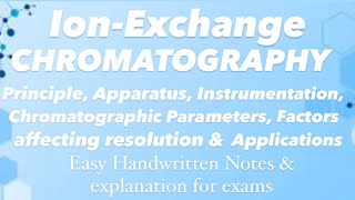 Ion exchange chromatography easy notes  Modern Pharmaceutical Analytical Techniques mpharm bpharm [upl. by Lotson]