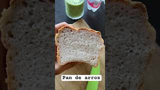 Pan de arroz pansingluten pansaludable recetasfaciles recetassaludables recetadepan nutritips [upl. by Dhruv]