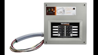 Generac 9854 HomeLink 50Amp Indoor Prewired Upgradeable Manual Transfer Switch  Overview [upl. by Nalyr]