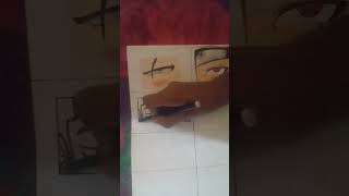 Drawing eye of zoro eye part 2 rap hiphop anime [upl. by Asilef]