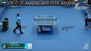 Ferrer  Mata Ven vs Burgos  Rodríguez PR 2024 ITTF Pan American Championships [upl. by Analeh490]