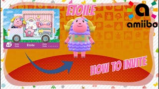 How to Invite Sanrio Amiibo Card Villagers Étoile s3  Animal Crossing New Horizons [upl. by Concordia]