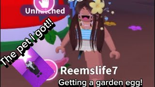 Getting A Garden Egg In adopt me [upl. by Alet]