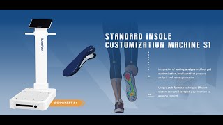 S1 Foot Pressure Analysis Sensors Customized Personal Orthotic Insole Making Machine 3d Scanner [upl. by Amikan]