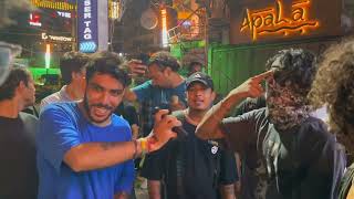 अदभुद 🤯freestyle Rapping At Hauz khas VillageRanveer PajiMC MOKSH [upl. by Hsaniva]