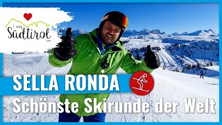 Sella Ronda ❤️ Die schönste Skirunde der Welt ❄️ Dolomiti Superski ➡️ Skiurlaub in Südtirol [upl. by Tamas275]