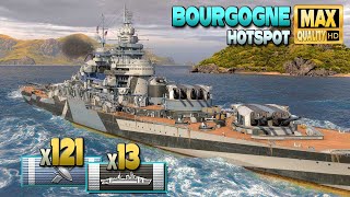 Battleship Bourgogne Its never too late  World of Warships [upl. by Polito]