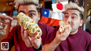 Probando COMIDA CHILENA en JAPÓN 🇨🇱  Completos Empanadas amp Choripan en TOKIO [upl. by Ailecnarf]