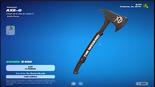 Fortnite AxeO Pickaxe Gameplay [upl. by Biles821]