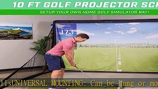 GoSports Golf Simulator Impact Screen  Choose 7 ft x 7 ft or 10 ft x 10 ft [upl. by Novah]