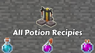 All Potion Recipes In Minecraft 121 [upl. by Hallee]