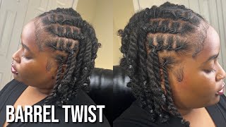 Barrel Twist Tutorial on Short Locs [upl. by Zimmermann]