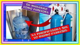 Proceso de purificación de agua con despachadora vending [upl. by Tonie]