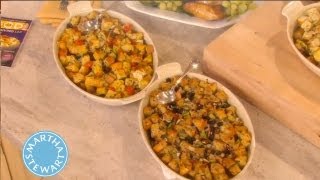 Basic Bread Stuffing HowTo  Thanksgiving Recipes  Martha Stewart [upl. by Guinevere]