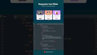 How to make Responsive Card Slider using HTML CSS amp JavaScript [upl. by Etnoled]