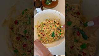 SATISFYING MampM COOKIES christmas holiday baking cookies mandms christmascookies [upl. by Areic613]