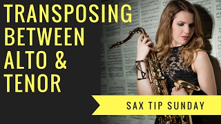 Quick Tip  how to switch between and alto amp tenor Transposing 🎶 Sax Lessontutorial [upl. by Searle]