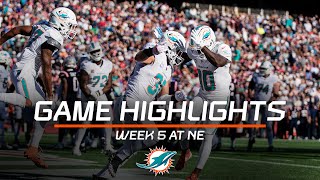 Miami Dolphins Highlights vs New England Patriots  2024 Regular Season Week 5 [upl. by Iveel]