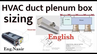 111  HVAC duct plenum box design for AHU FCU and plenum box for grills and diffusers in English [upl. by Bogart]