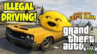 Grandpa Lemon Plays  GTA V Illegal Driving [upl. by Atekin320]