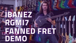 Ibanez RGIM7 Fanned Fret Electric Guitar Demo [upl. by Ayik]