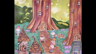 Drawing gnome village [upl. by Tuesday]