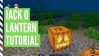 How To Make A JACK O LANTERN In Minecraft [upl. by Gent299]