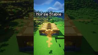 Easy Horse Stable  Minecraft 🐴 minecrafbuilds [upl. by Fasano]