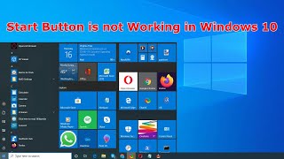 Start Button is not Working in Windows 10 start button notworking windows10 os [upl. by Lennahs166]