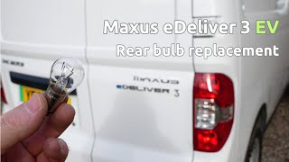 How to change rear light bulbs in a Maxus eDeliver 3 EV30 electric van [upl. by Animrelliug287]