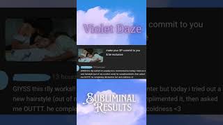 Subliminal Results ★ make your SP commit to you lawofassumption loa subliminal [upl. by Sparke431]