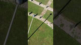 Large sundial seen from the air as a timelapse [upl. by Aniles669]