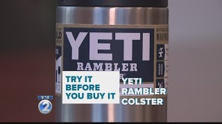 Try It Before You Buy It Keep your cool with YETI Rambler Colster [upl. by Donough]